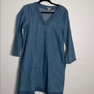 Mo:Vint denim chambray dress